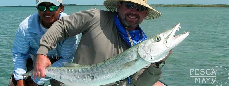 You can enjoy flats fishing and reef fishing in Ascension Bay